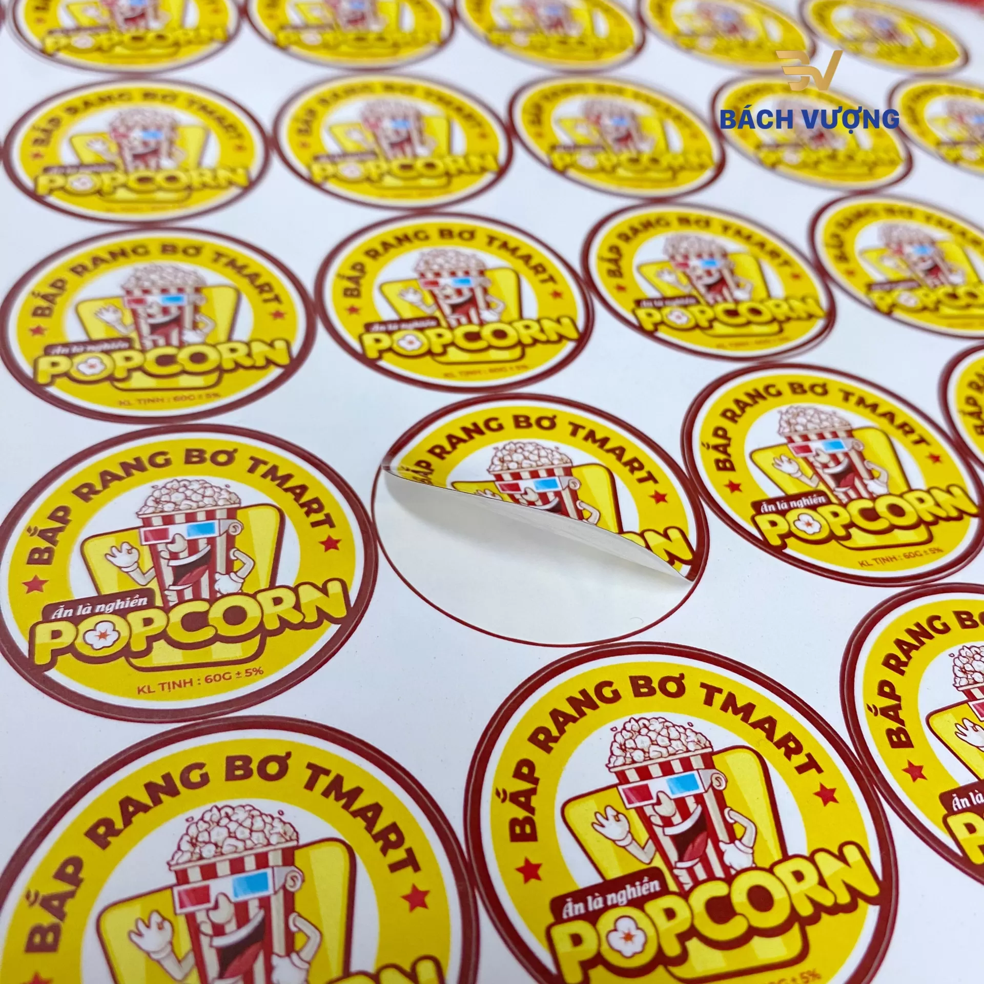 Tem nhãn decal sữa hình tròn