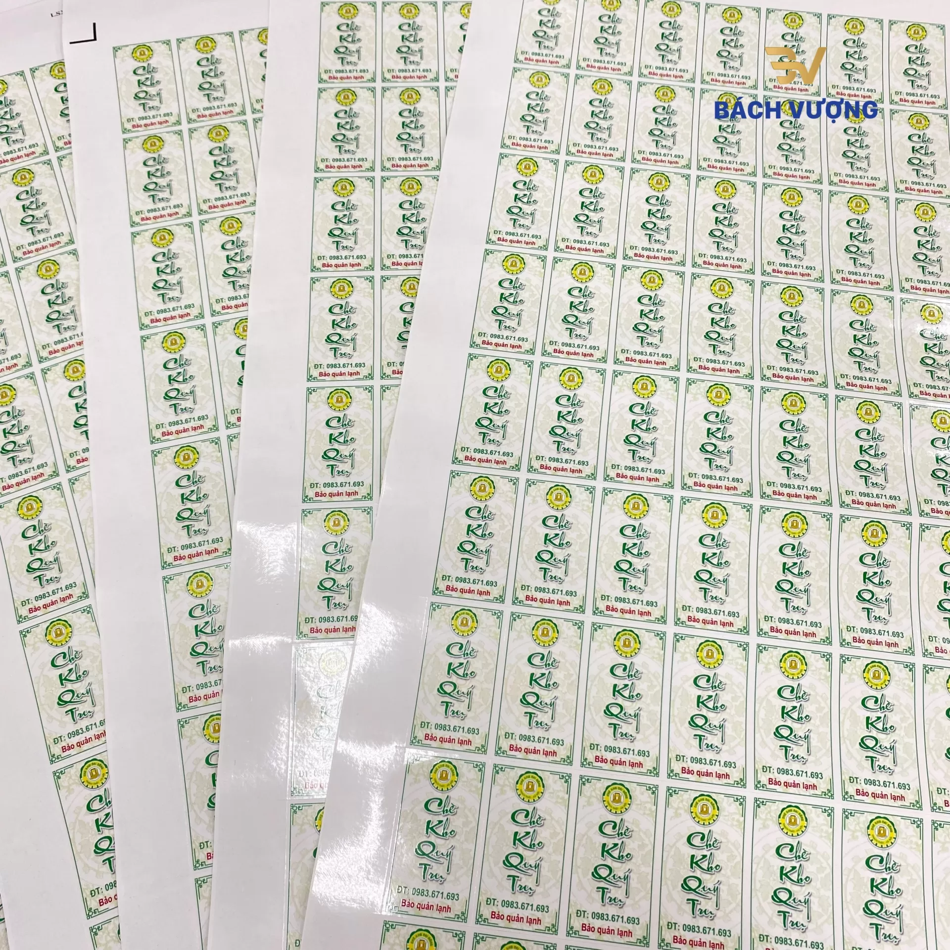 tem nhãn decal sữa hình chữ nhật