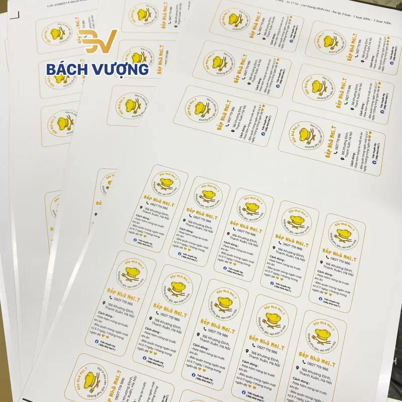 In tem nhãn dạng tờ tại Bách Vượng