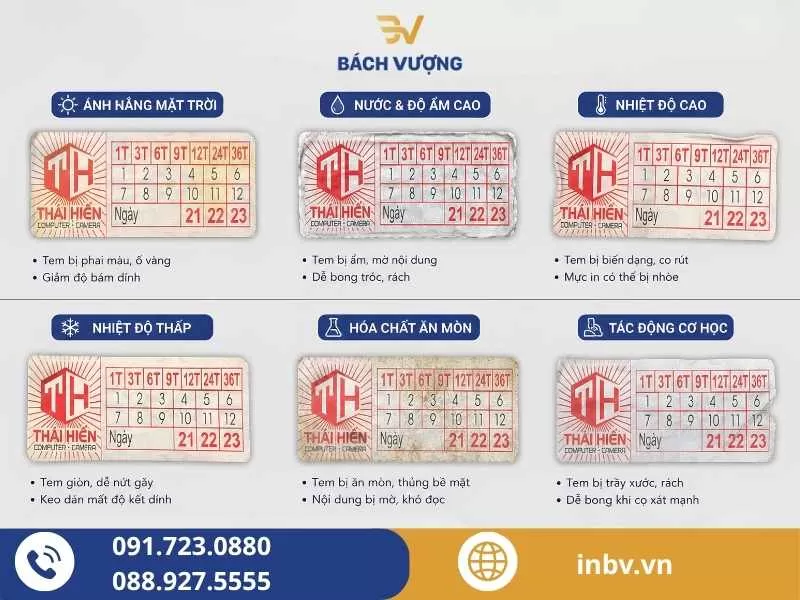 C&aacute;c yếu tố ảnh hưởng đến độ b&aacute;m d&iacute;nh của tem bảo h&agrave;nh