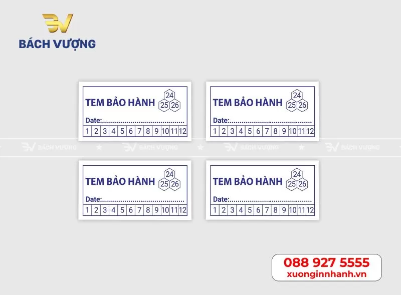 Dịch vụ in tem bảo h&agrave;nh gi&aacute; rẻ tại H&agrave; Nội - B&aacute;ch Vượng