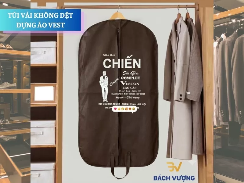 In túi đựng áo vest theo yêu cầu tại Hà Nội - Bách Vượng