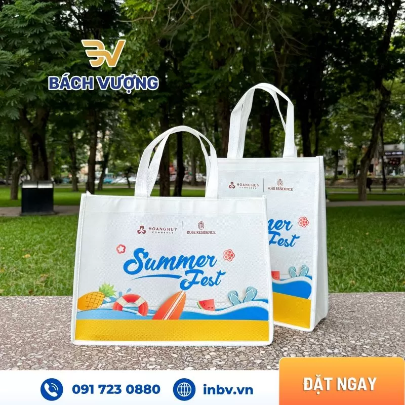 T&uacute;i vải kh&ocirc;ng dệt in h&igrave;nh ảnh - B&aacute;ch Vượng