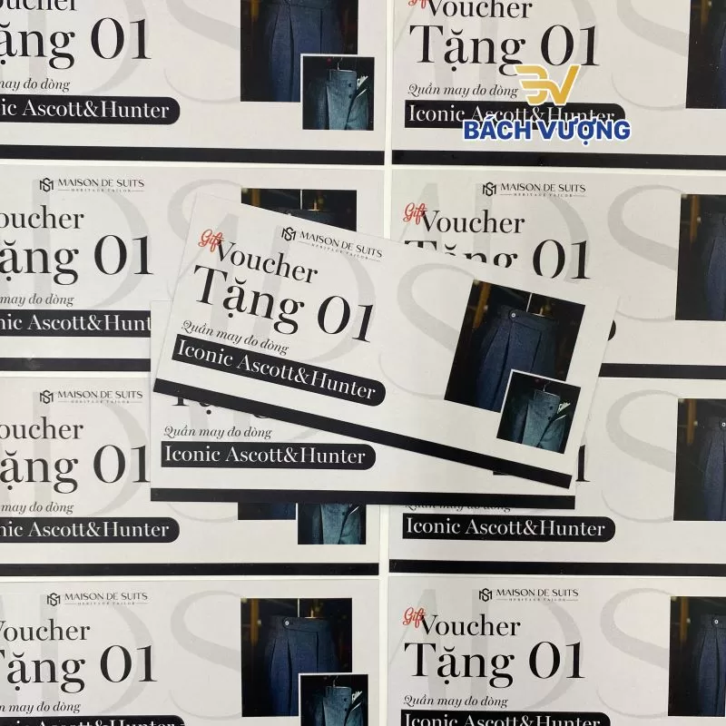 Kích thước voucher và các loại giấy in phổ biến - Bách Vượng