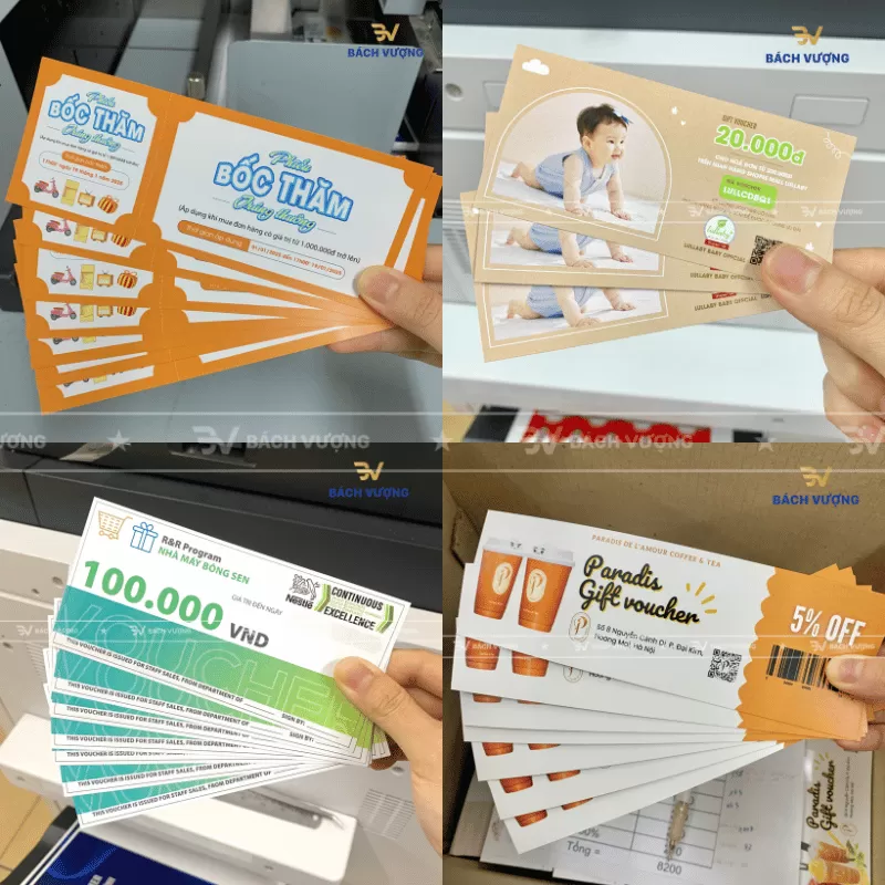 Bách Vượng chuyên cung cấp dịch vụ in voucher giá rẻ