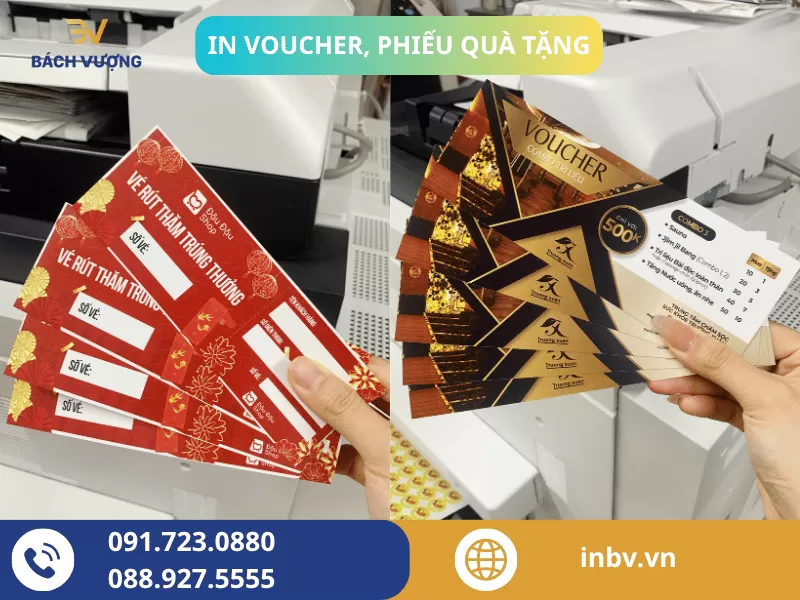 Kích thước voucher và các loại giấy in phổ biến - Bách Vượng