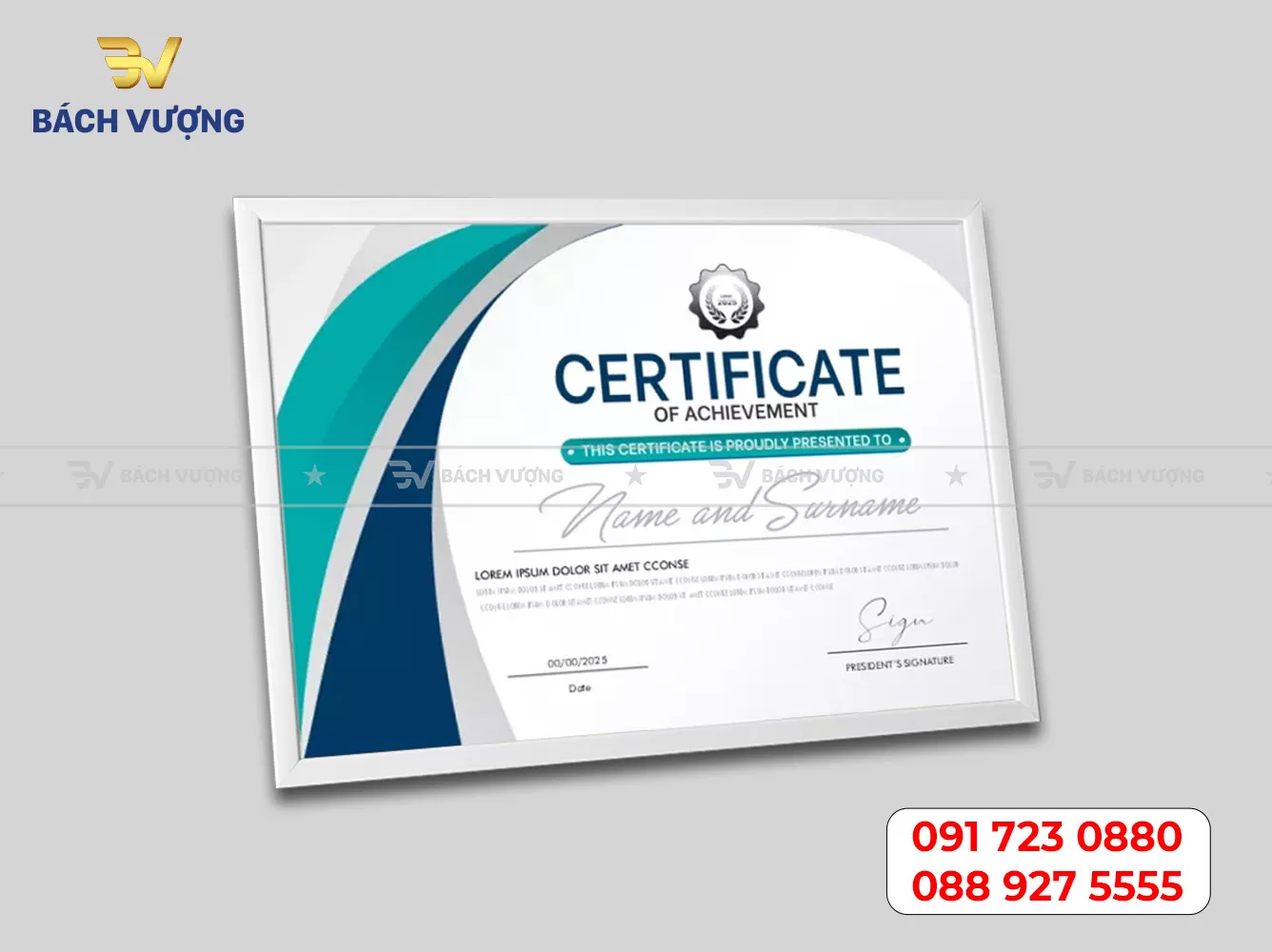 Mẫu giấy khen, chứng chỉ 15