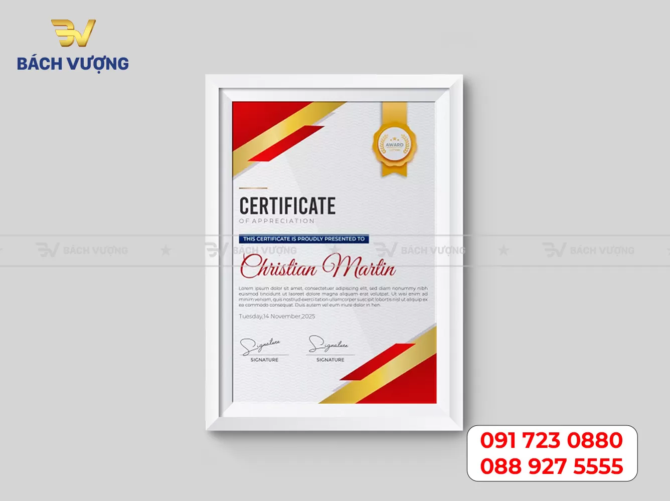 Mẫu giấy khen, chứng chỉ 15