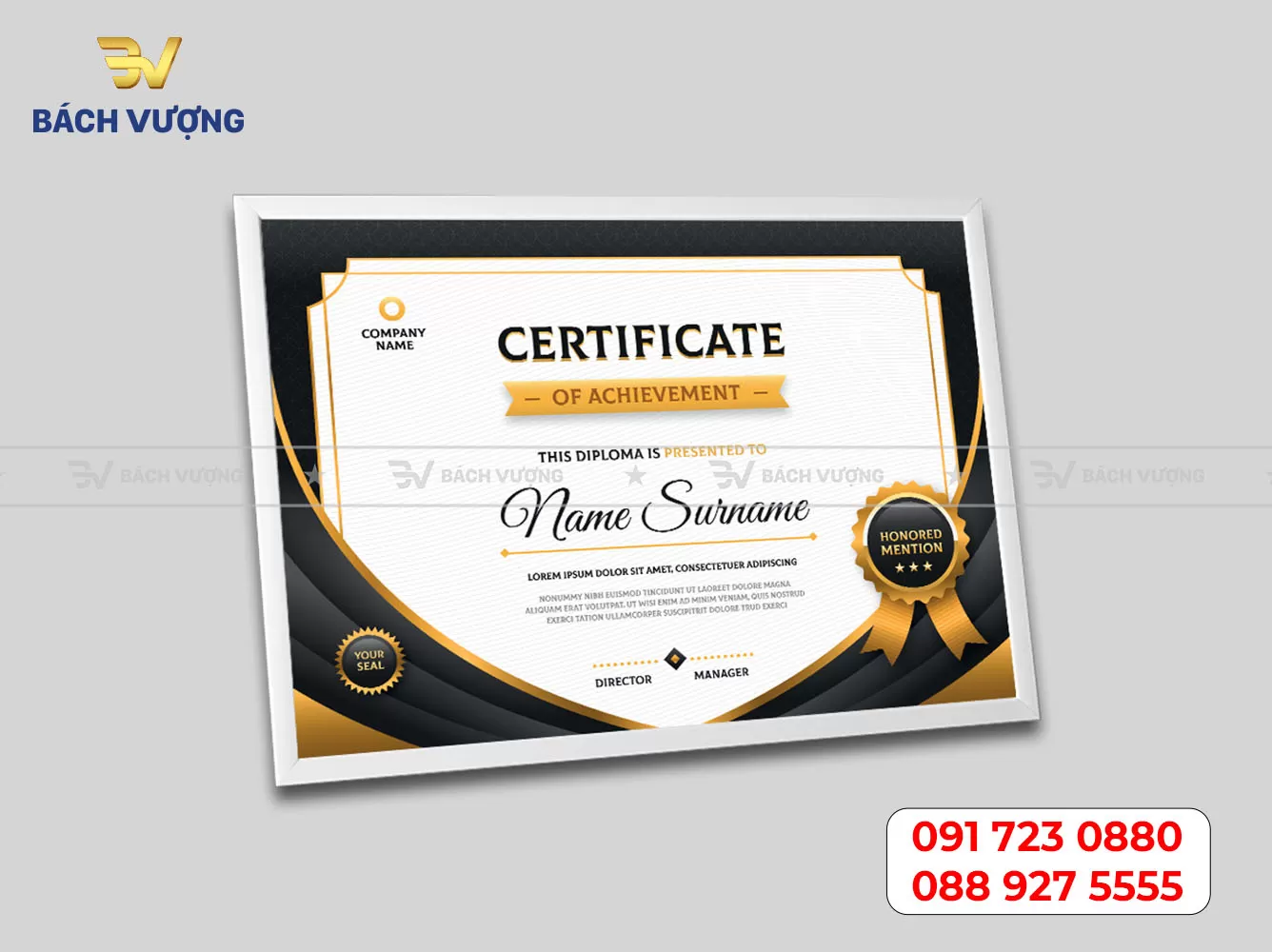 Mẫu giấy khen, chứng chỉ 15