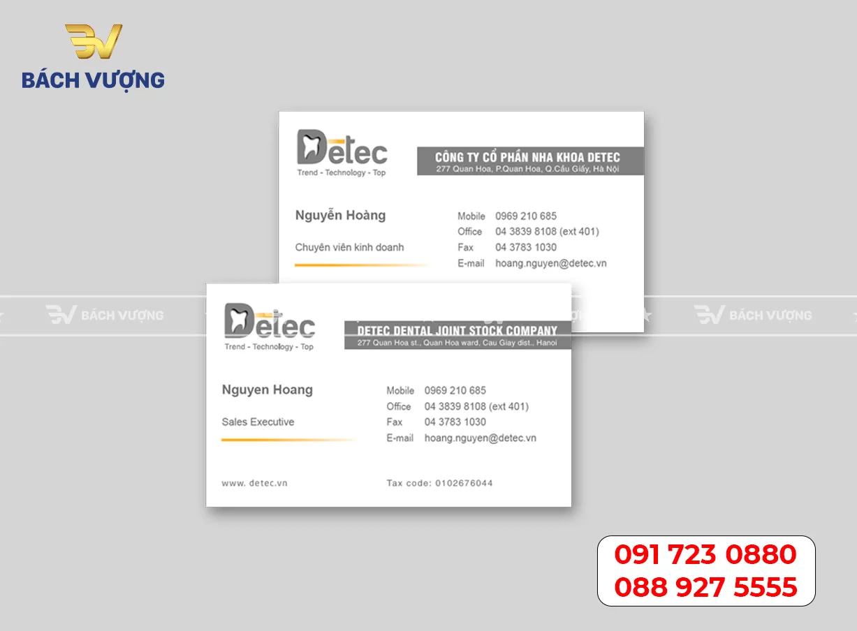 Mẫu card visit - Mẫu 06