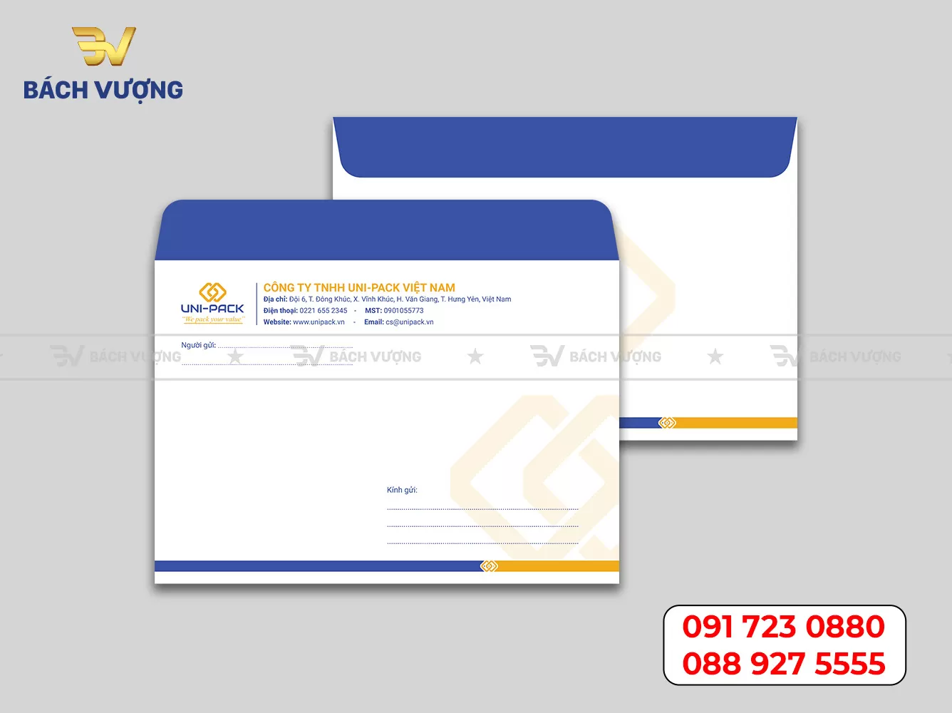 Mẫu phong bì thư - Mẫu 09