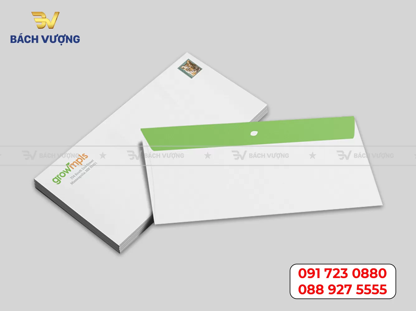 Mẫu phong bì thư - Mẫu 10
