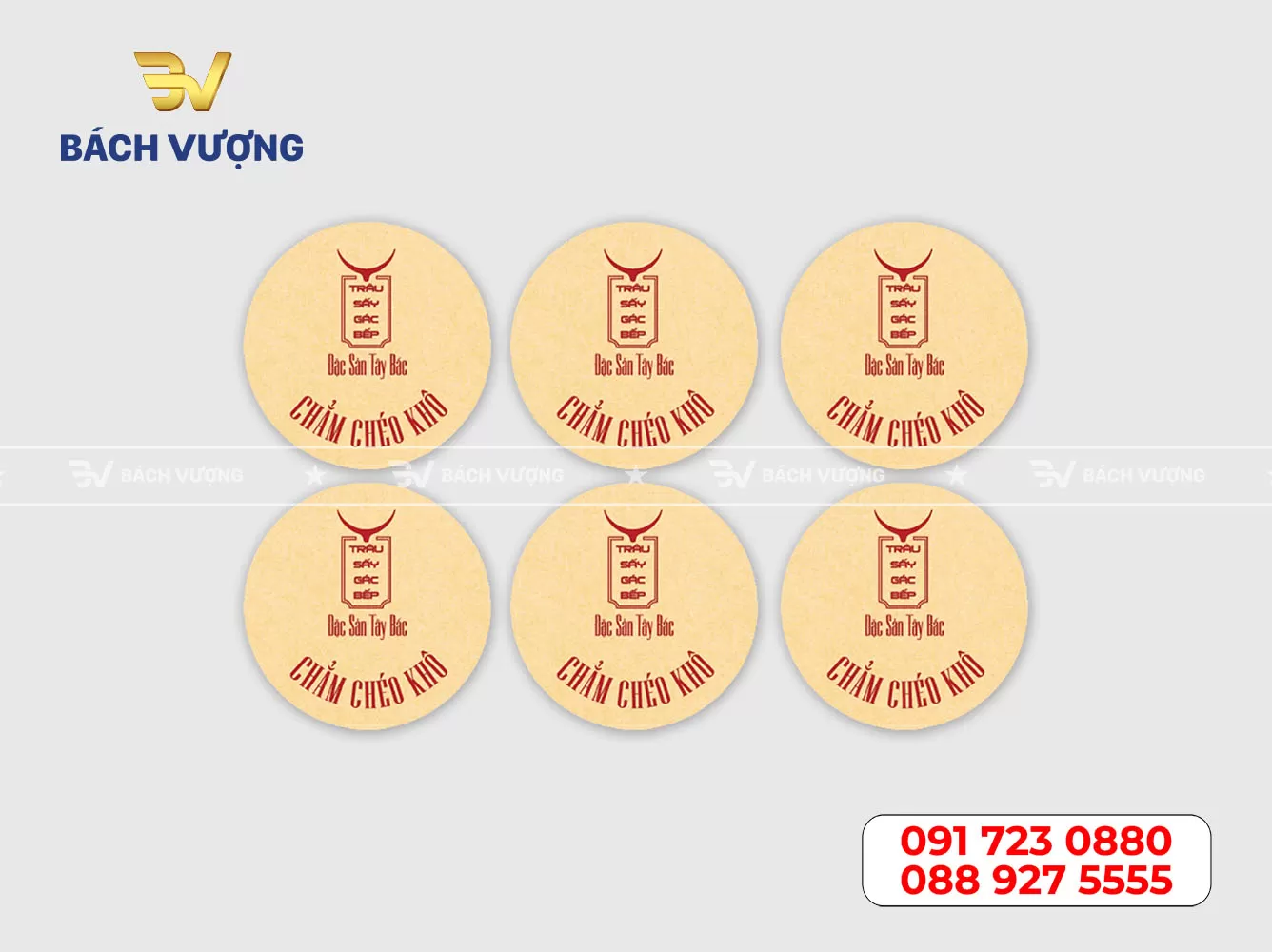 in decal giấy kraft số lượng ít