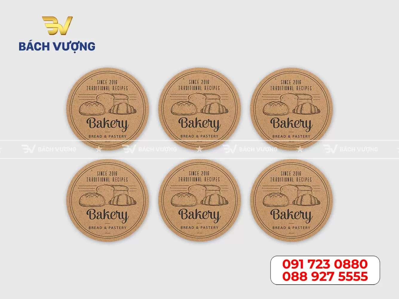 in decal giấy kraft số lượng ít