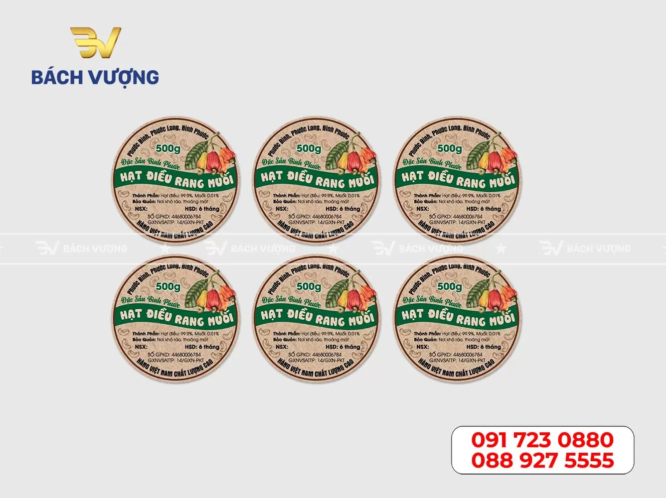 in decal giấy kraft số lượng ít