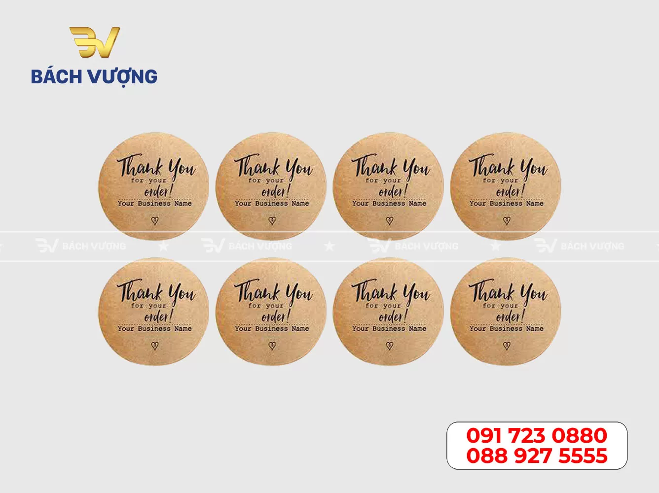 Mẫu tem decal kraft 15