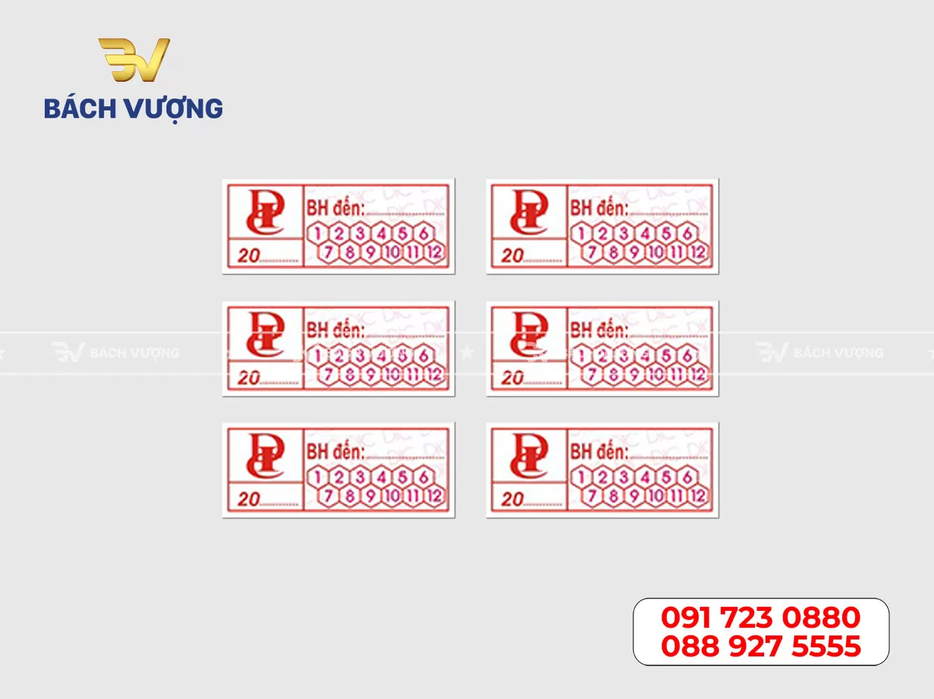 In tem bảo hành điện thoại