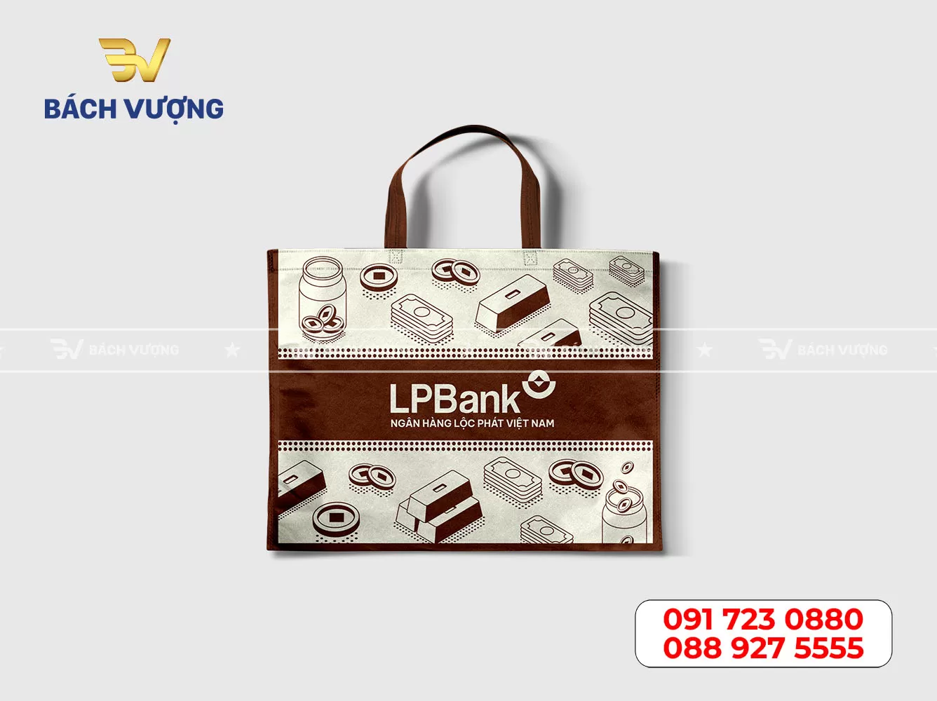 in túi vải không dệt ngân hàng