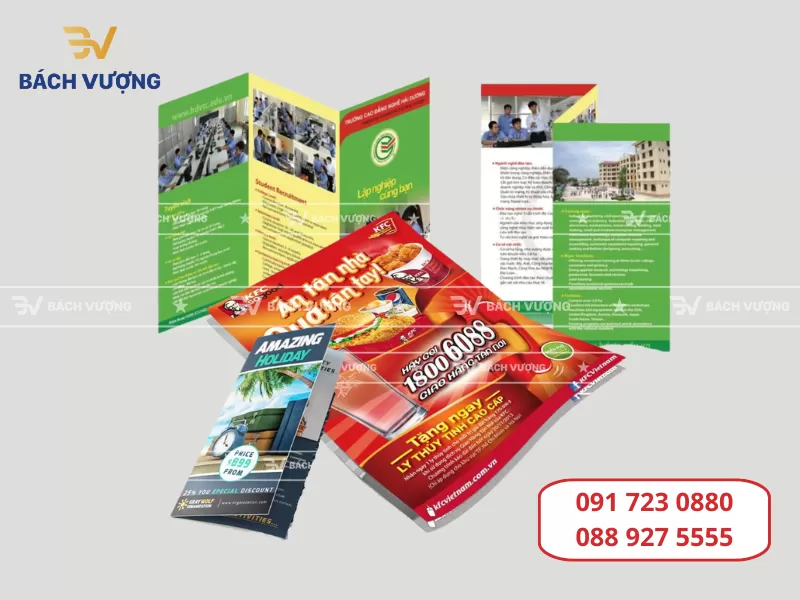 Tổng hợp [10+] mẫu tờ rơi tờ gấp tham khảo tại Bách Vượng cho mọi ngành nghề