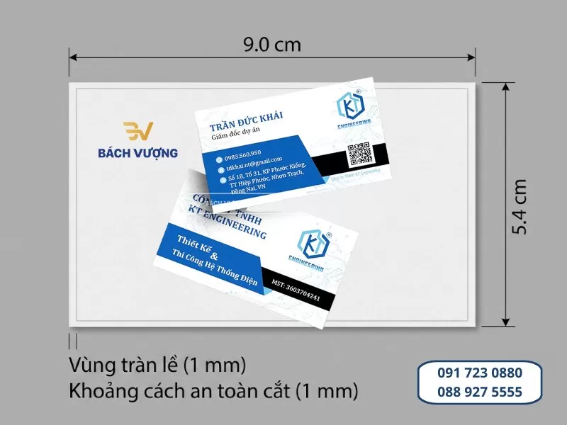 Kích thước card visit & Lưu ý quan trọng khi thiết kế