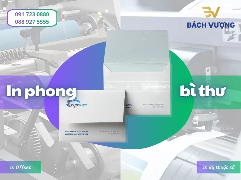 So sánh công nghệ in phong bì: Offset và Kỹ thuật số
