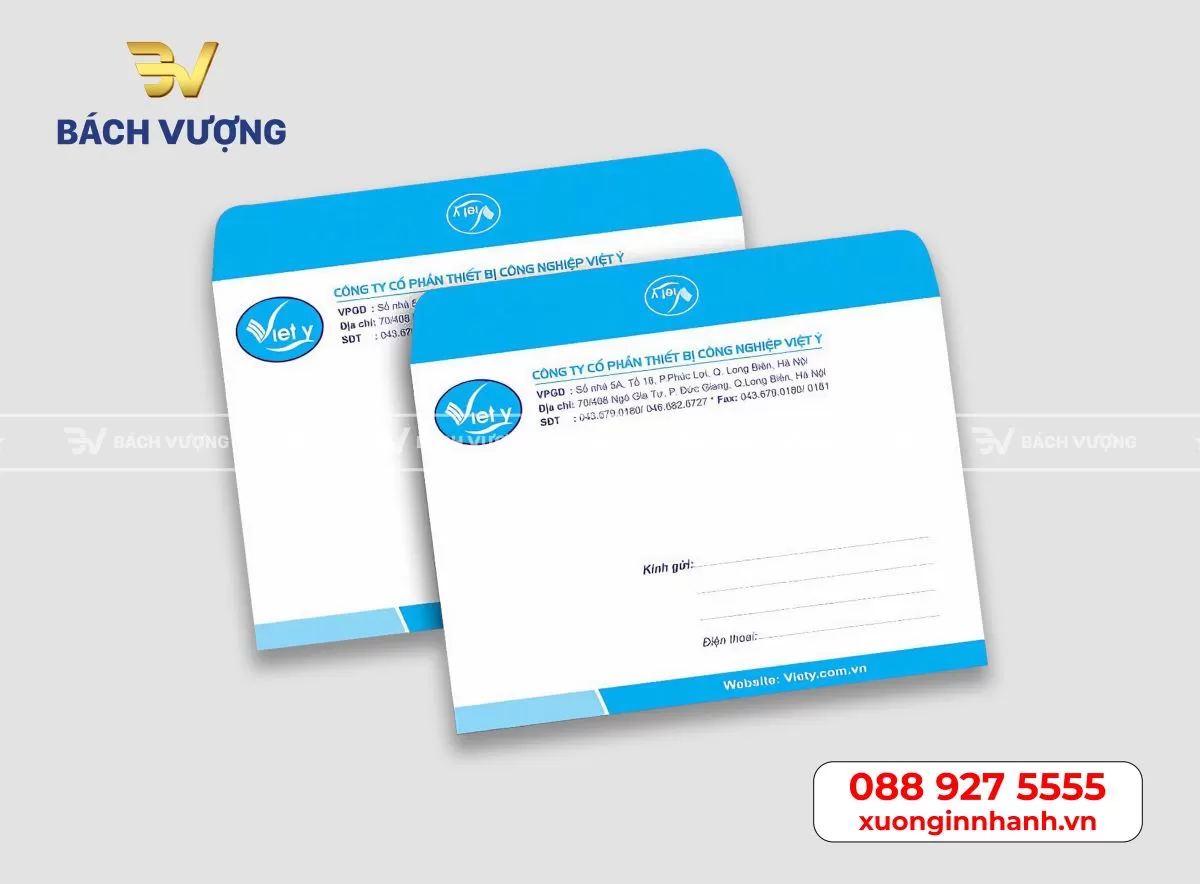 Những mẫu phong bì công ty chuyên nghiệp: Từ tối giản đến cao cấp