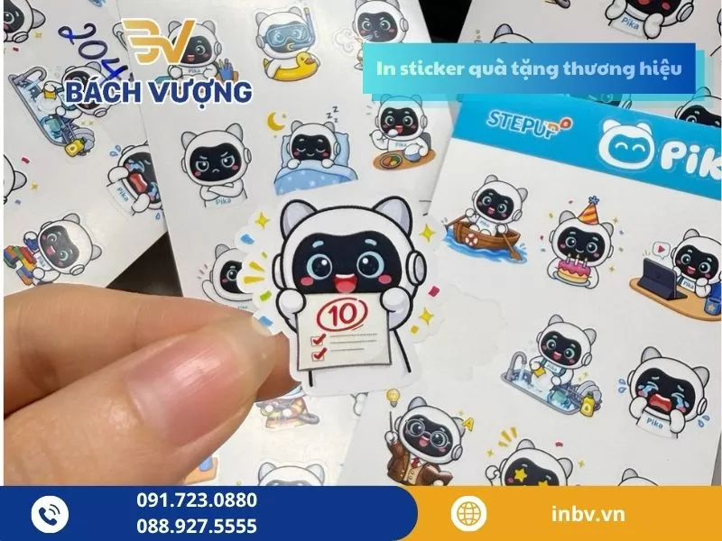 Xu hướng in sticker làm quà tặng thương hiệu