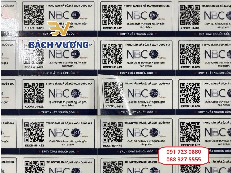 Dịch vụ in tem truy xuất nguồn gốc chống hàng giả
