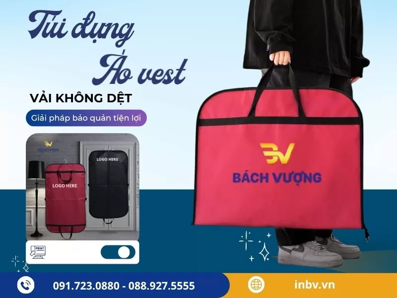 In túi đựng áo vest theo yêu cầu tại Hà Nội